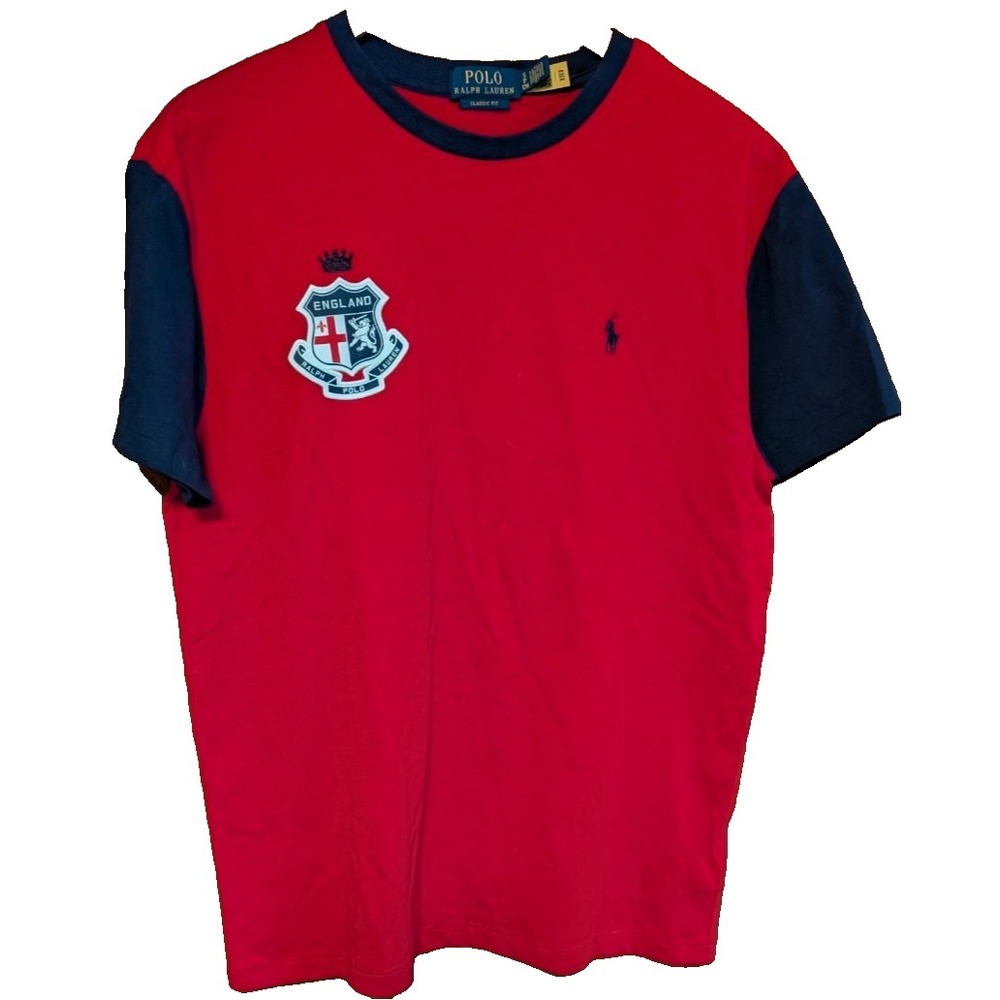 Polo Ralph Lauren  England Crest 24 Crewneck T-Shirt  Men's SMALL  NEW‎